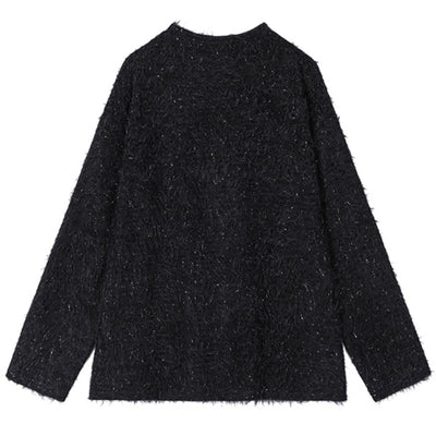 【NIUGULU】Mohair Fabric Design Mode Street Style Knit Sweater  NG0037