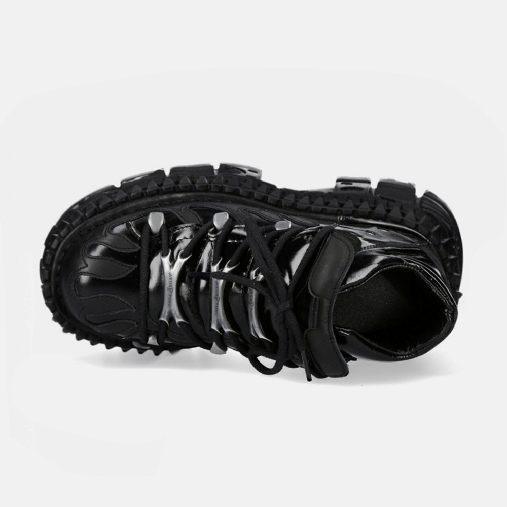 High Road Simple Black Platform Sneakers HL3111 – HI-LANDER