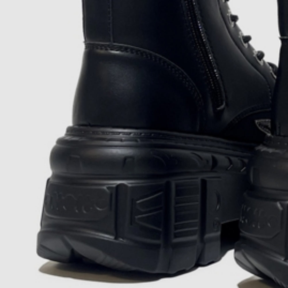 Basic Flame Style Blackness Boots  HL3117