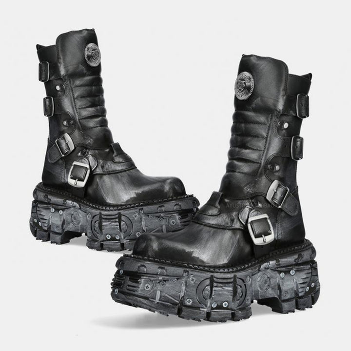 靴 Multi-gimmick belt design high-cut boots Multi-gimmick belt design high-cut boots HL3112 – HI-LANDER