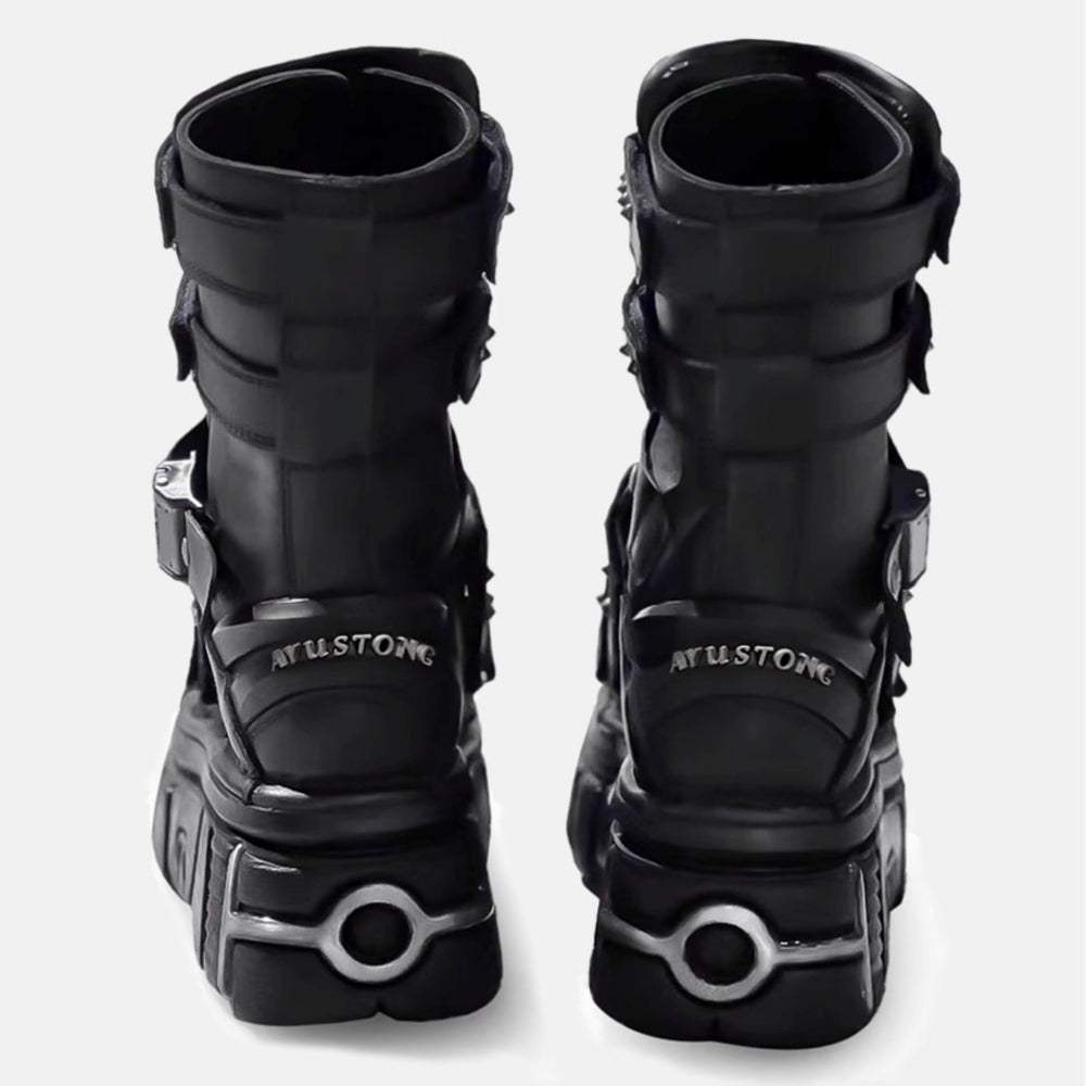 靴 hi lander gimmick boots High-level gimmick punk street type boots HL3110 – HI-LANDER