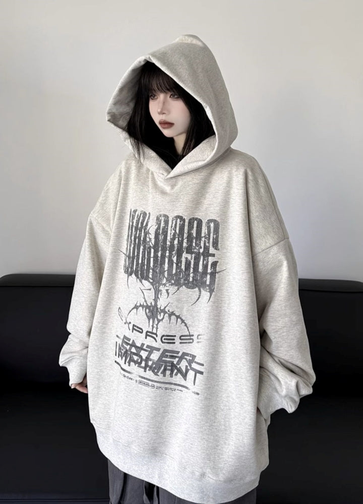 【W3】Front wild design pullover hoodie  WO0096