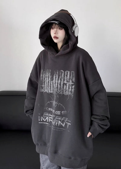 【W3】Front wild design pullover hoodie  WO0096