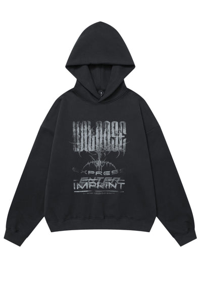 【W3】Front wild design pullover hoodie  WO0096