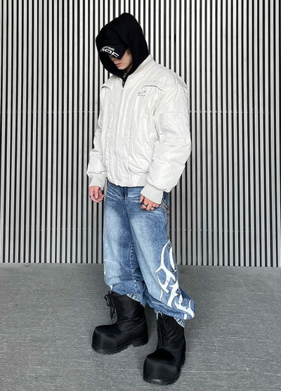 【DARKFOG】Full metal line design basic style jacket  DF0045