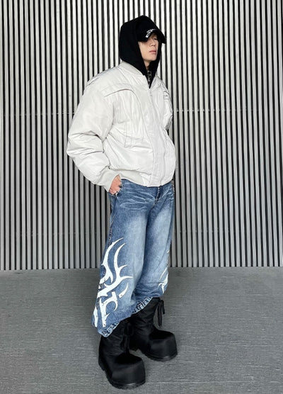 【DARKFOG】Full metal line design basic style jacket  DF0045