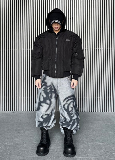 【DARKFOG】Full metal line design basic style jacket  DF0045