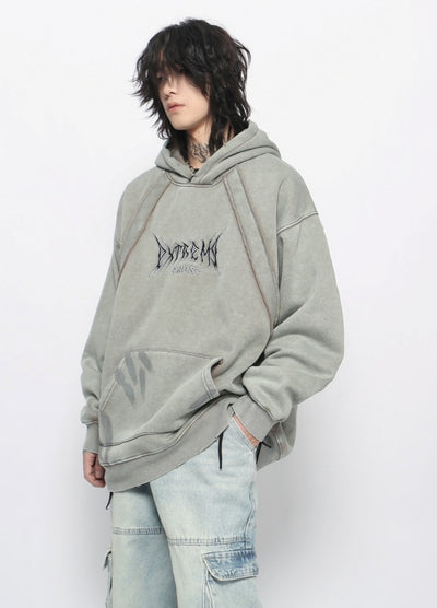 【Mz】Subculture Devil Initial Street Hoodie  MZ0053