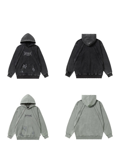 【Mz】Subculture Devil Initial Street Hoodie  MZ0053