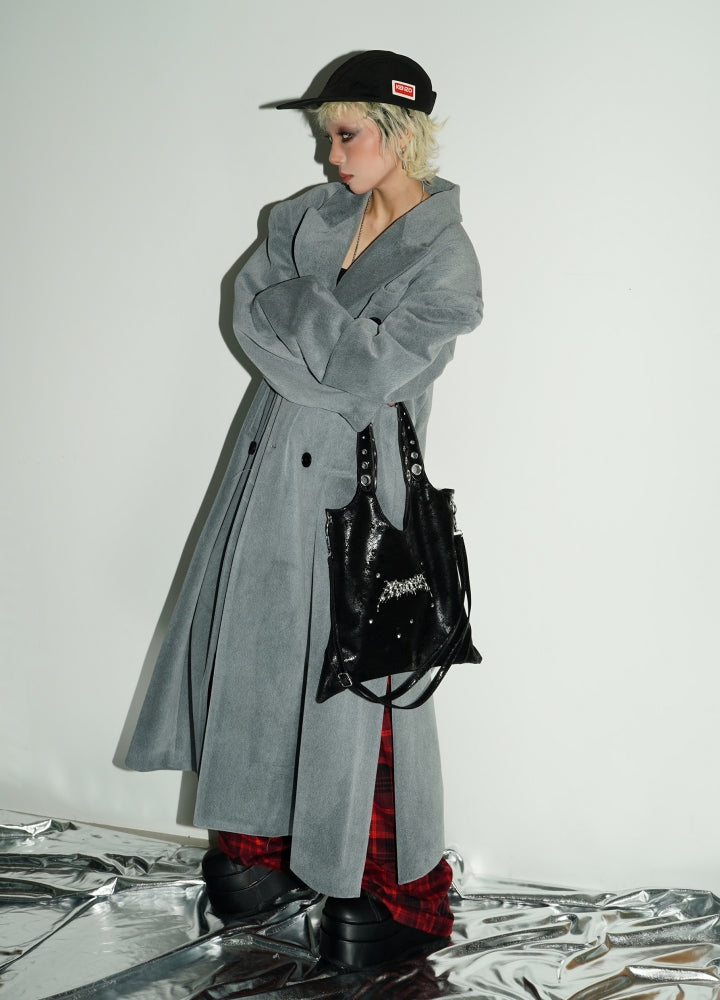 【MICHINNYON】Loose over silhouette simple style mode coat  MY0031