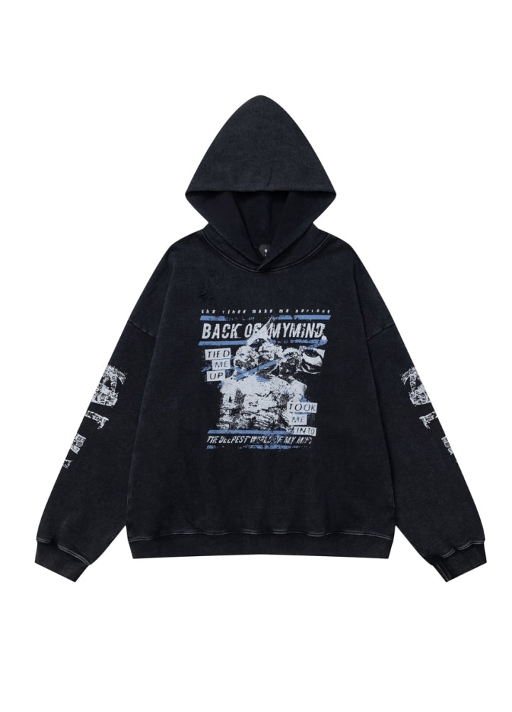 【W3】Front side design casual style oversized silhouette hoodie  WO0097