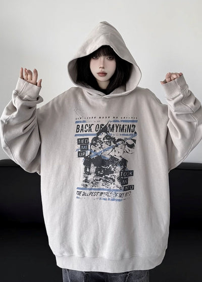 【W3】Front side design casual style oversized silhouette hoodie  WO0097