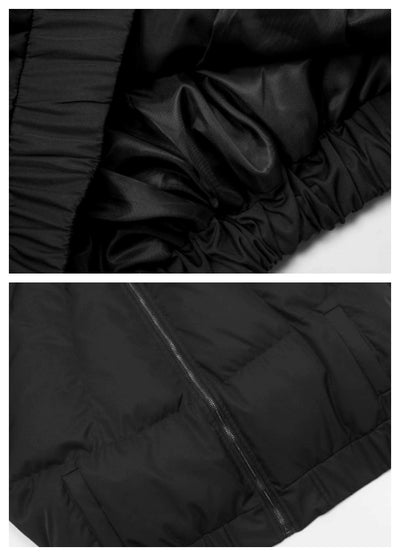 【Blacklists】Multi-wave design extra thick silhouette down jacket  BL0039