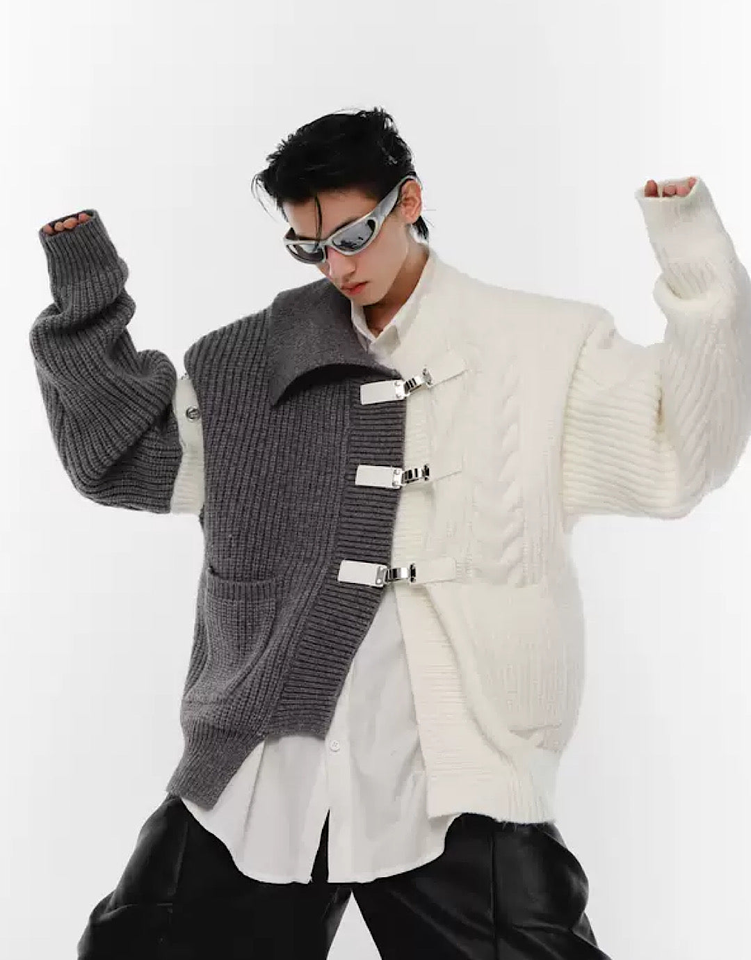 【Culture E】Patch Straight Knit Shirt  CE0027