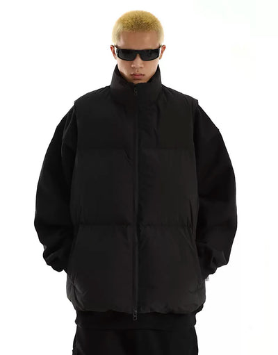 [MEBXX] Half blouse thick vest MX0010