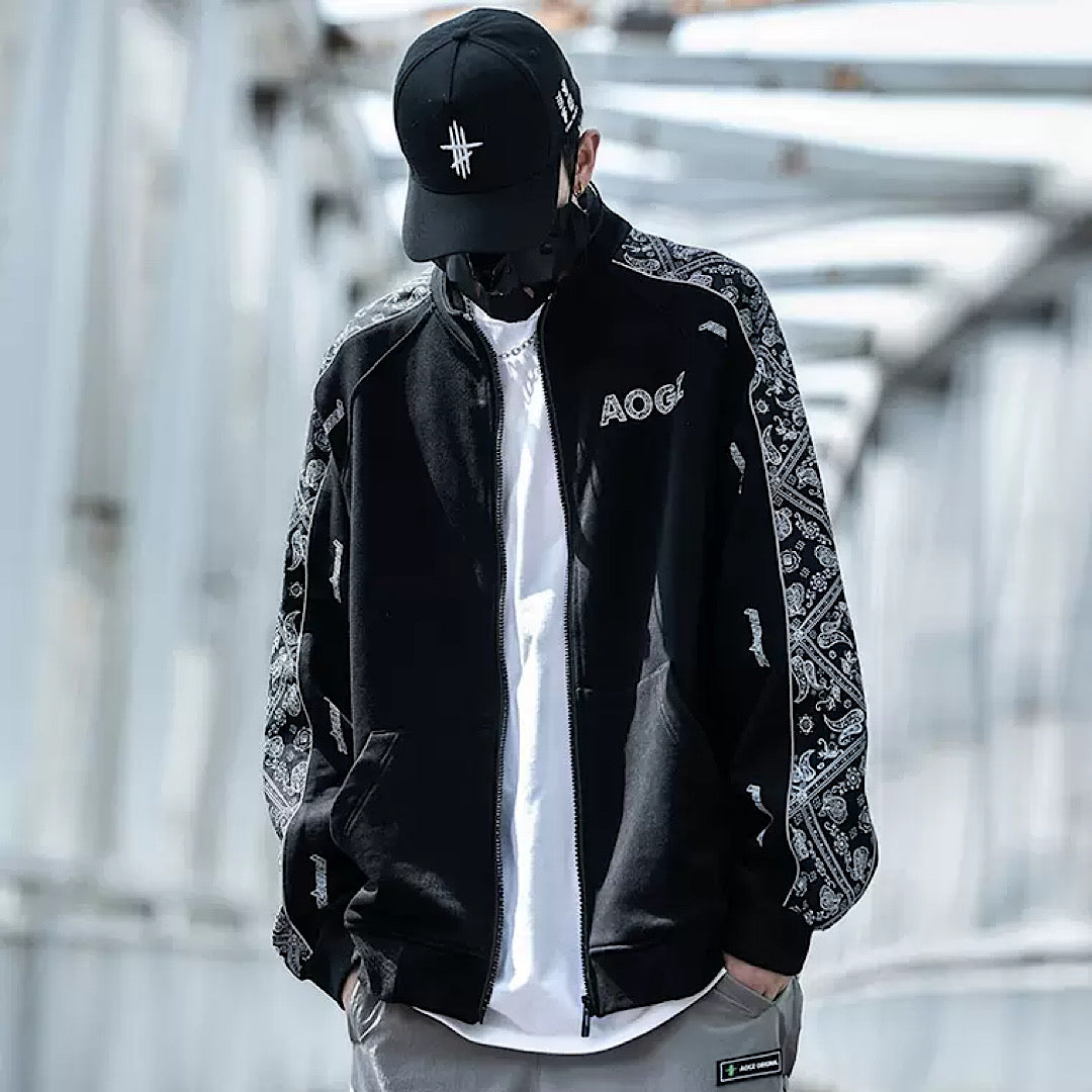 【XIABON】Ethnic pattern lined jacket  XI0002