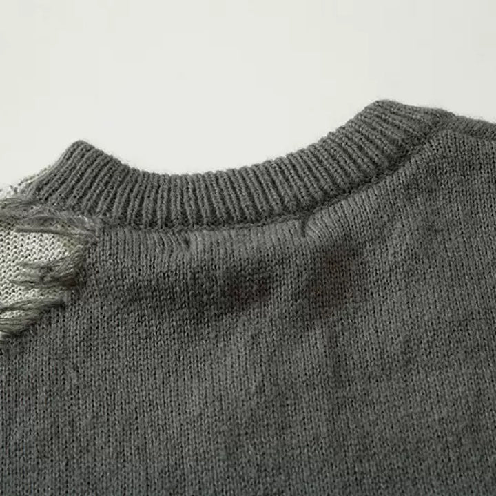 NIHAOHAO】Doublecolor seam damage knit NH0007 – HI-LANDER