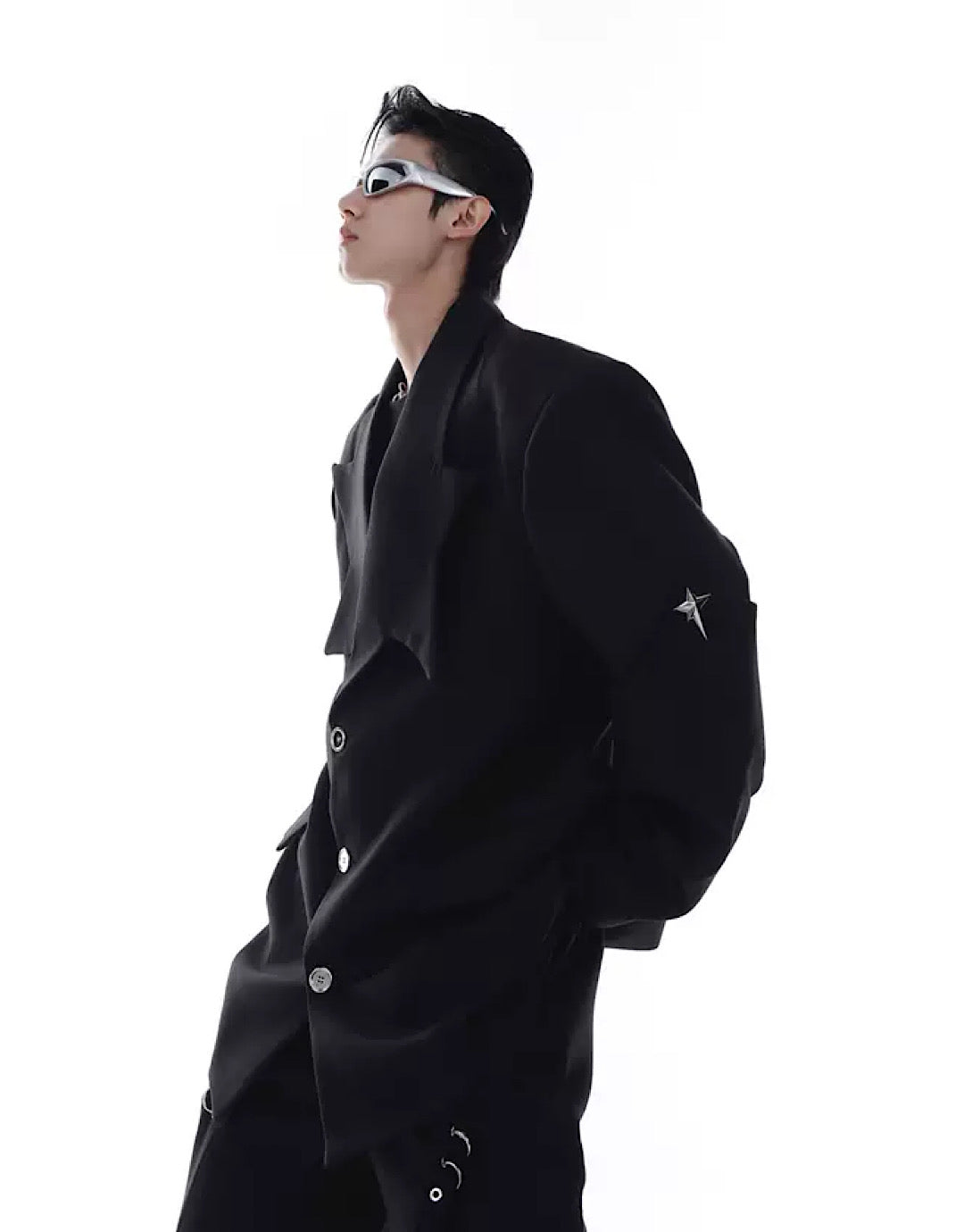 【Culture E】Jagged Collar Flamboyant Jacket  CE0040