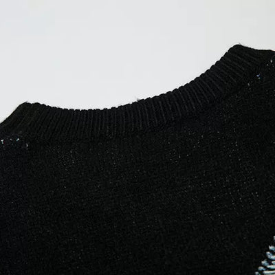 [NIHAOHAO] Crossover load damage knit NH0002