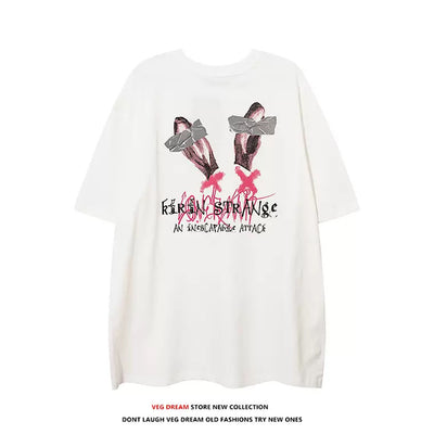 【VEG Dream】Accident Bunny Gather T-shirt  VD0003