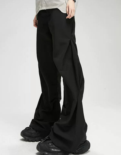 [0-CROWORLD] Side-looping flared stock pants CR0013