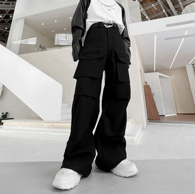 【Mr.city】Pleated design multi pocket loose pants MC0002