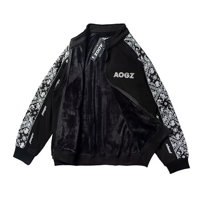 【XIABON】Ethnic pattern lined jacket  XI0002
