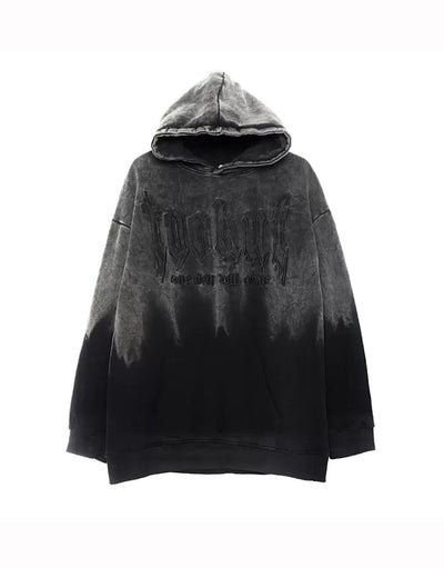 【JEM】Black gradient liji hoodie  JE0006