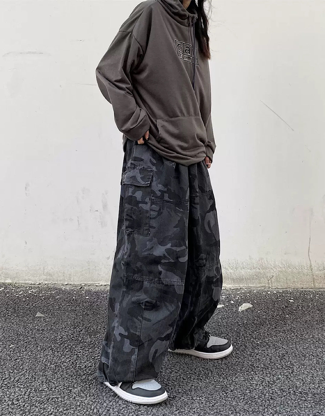 選ぶなら camouflage Black baggy HI-LANDER – HL2662 pants パンツ