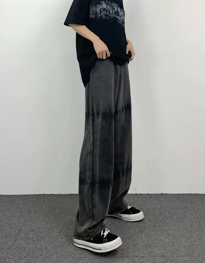 Gray Dull Knit ➕ gather longness pants