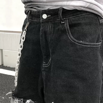 Long ring damaged jeans  HL2277