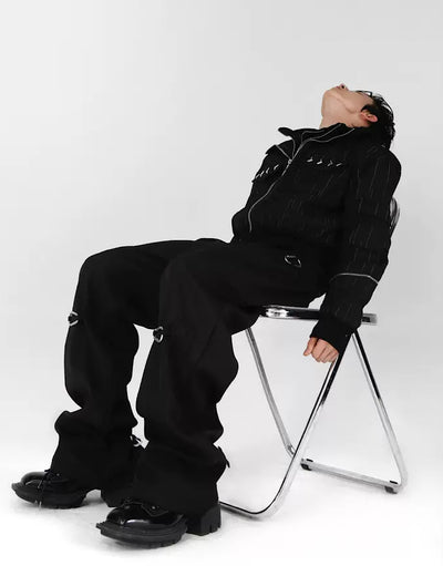 【Culture E】Overoll carabiner attachment pants  CE0029