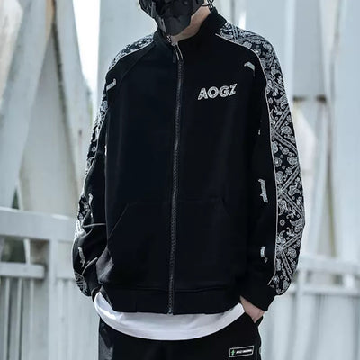 【XIABON】Ethnic pattern lined jacket  XI0002