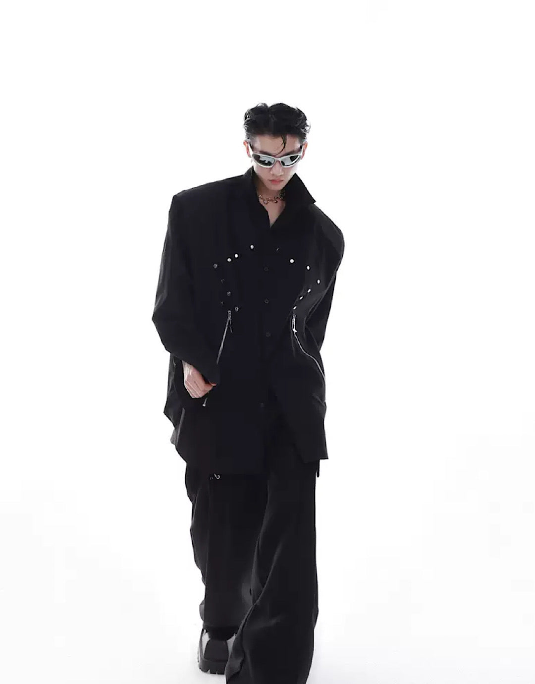 【Culture E】Silver patchment under shirt  CE0037