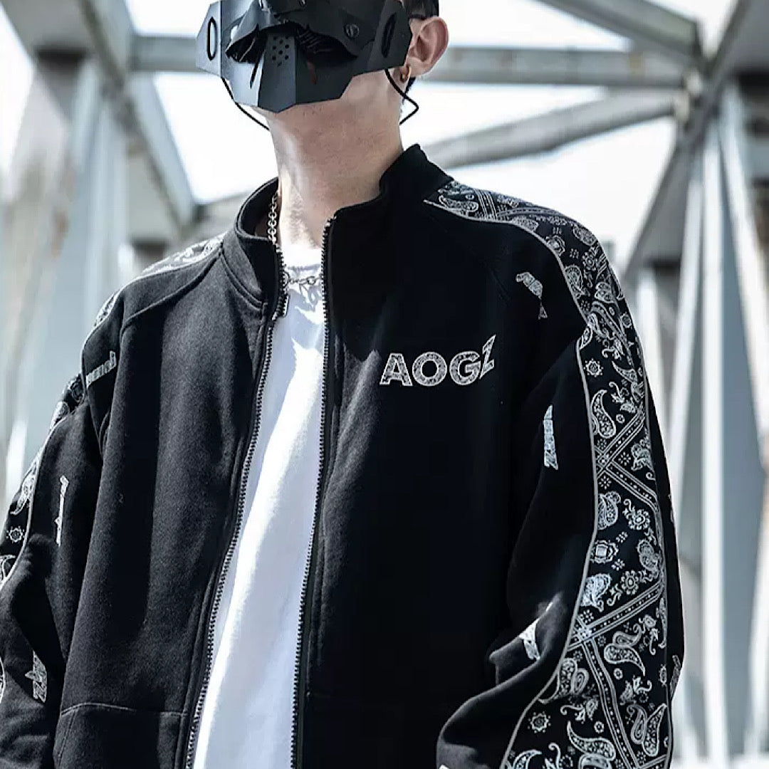 【XIABON】Ethnic pattern lined jacket  XI0002