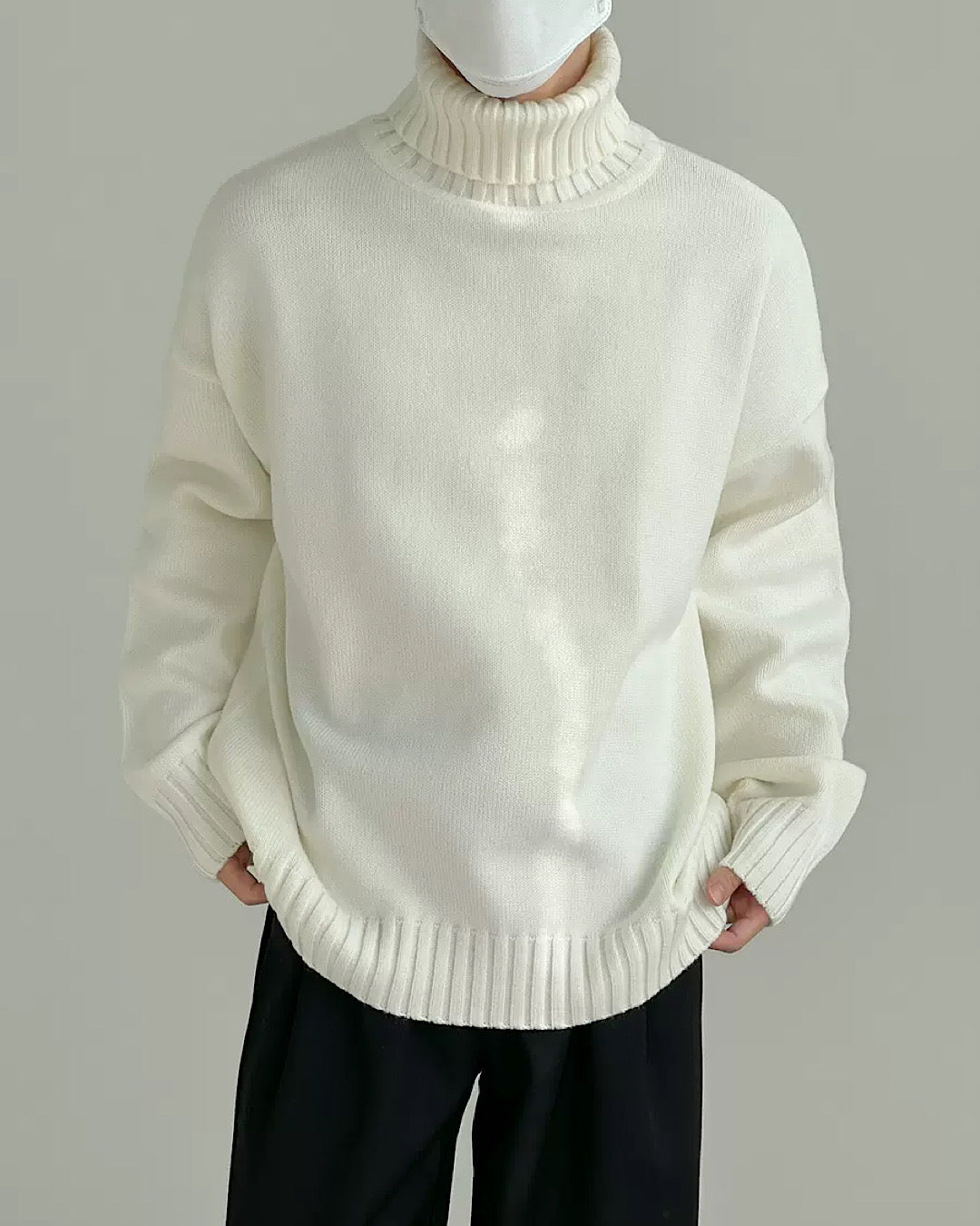 Simple Highneck Coloring Sweater HL2827