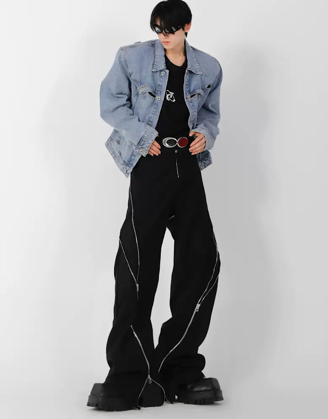 Culture E] Side doublezipper flared pants CE0015 – HI-LANDER