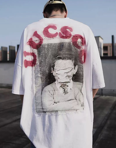 【UUCSCC】Blood Ray Backprint T-shirt  US0011
