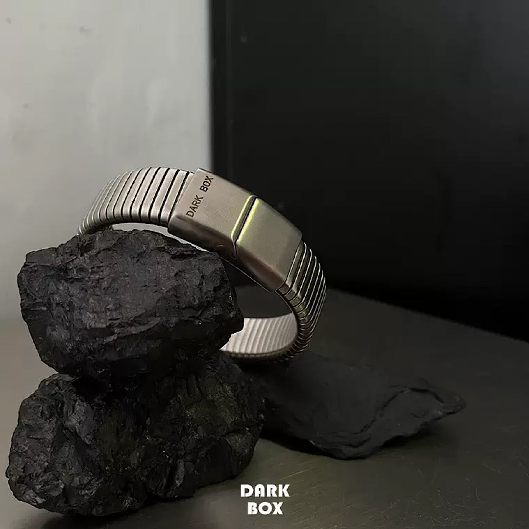 [DARKBOX] Combined fusion silver bangle DB0003