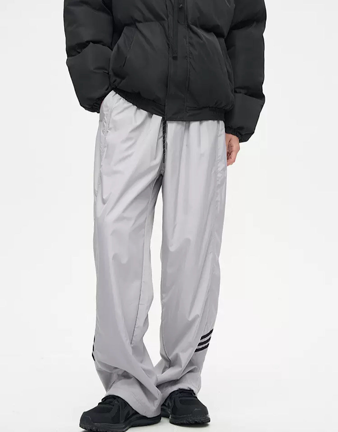 Sporty material round pants HL2770