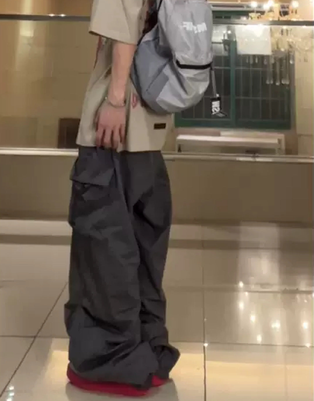 【F383】Datoloose Silhouette Cargo Pants  FT0006