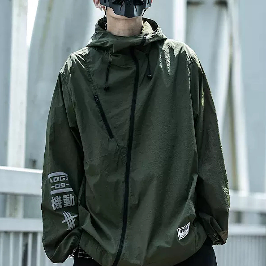 [XIABON] Ashime zipper line jacket XI0008
