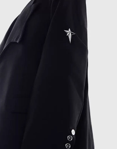 【Culture E】Jagged Collar Flamboyant Jacket  CE0040