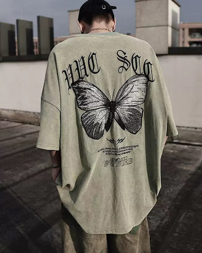【UUCSCC】Ard Butterfly Big T-shirt  US0003
