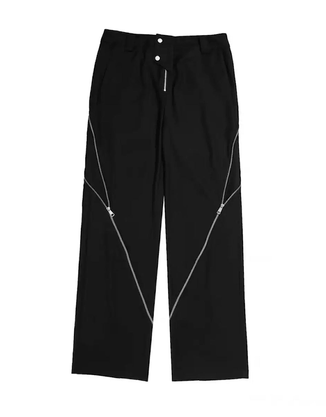【Culture E】Side doublezipper flared pants  CE0015