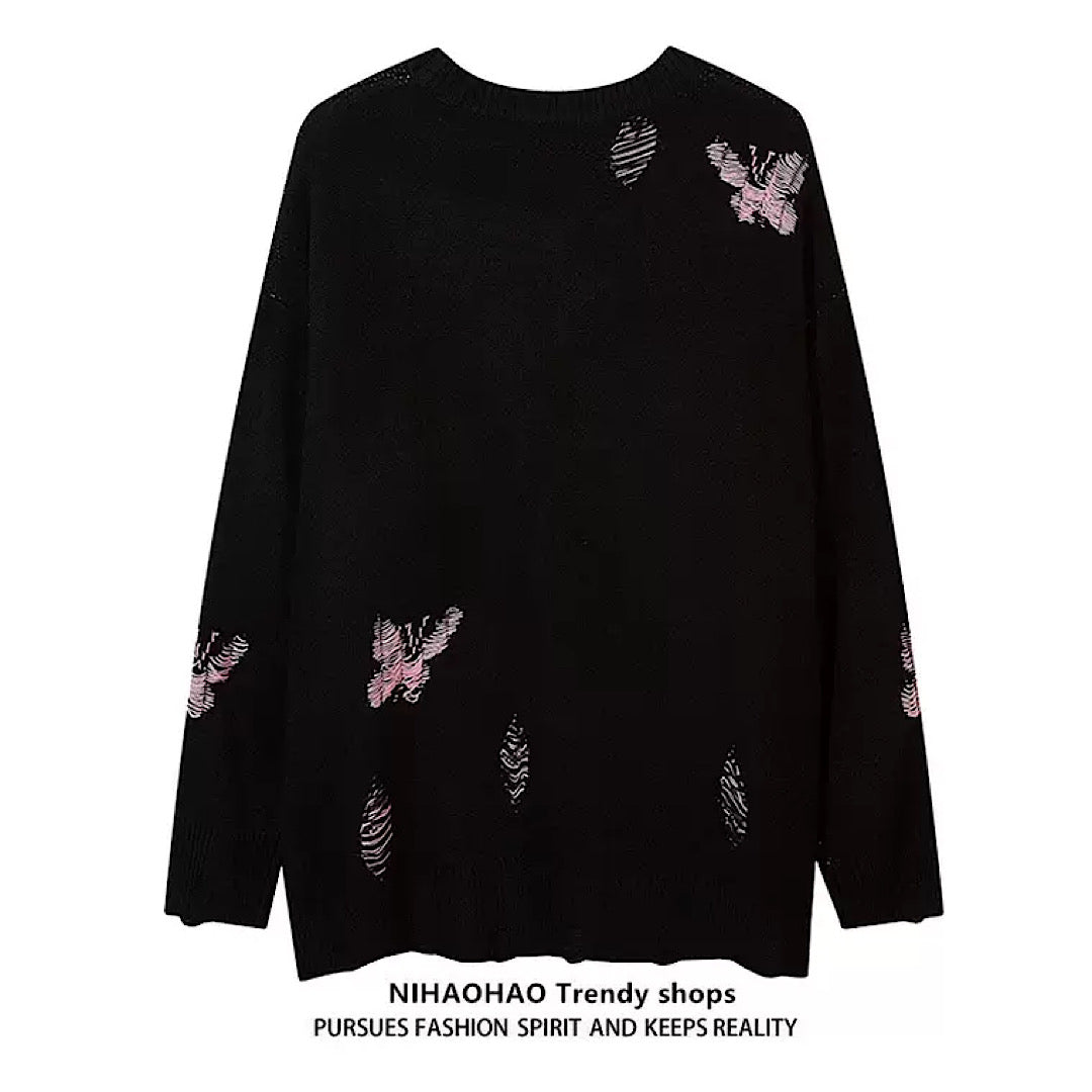 NIHAOHAO】Butterfly barbird damage knit NH0001 – HI-LANDER