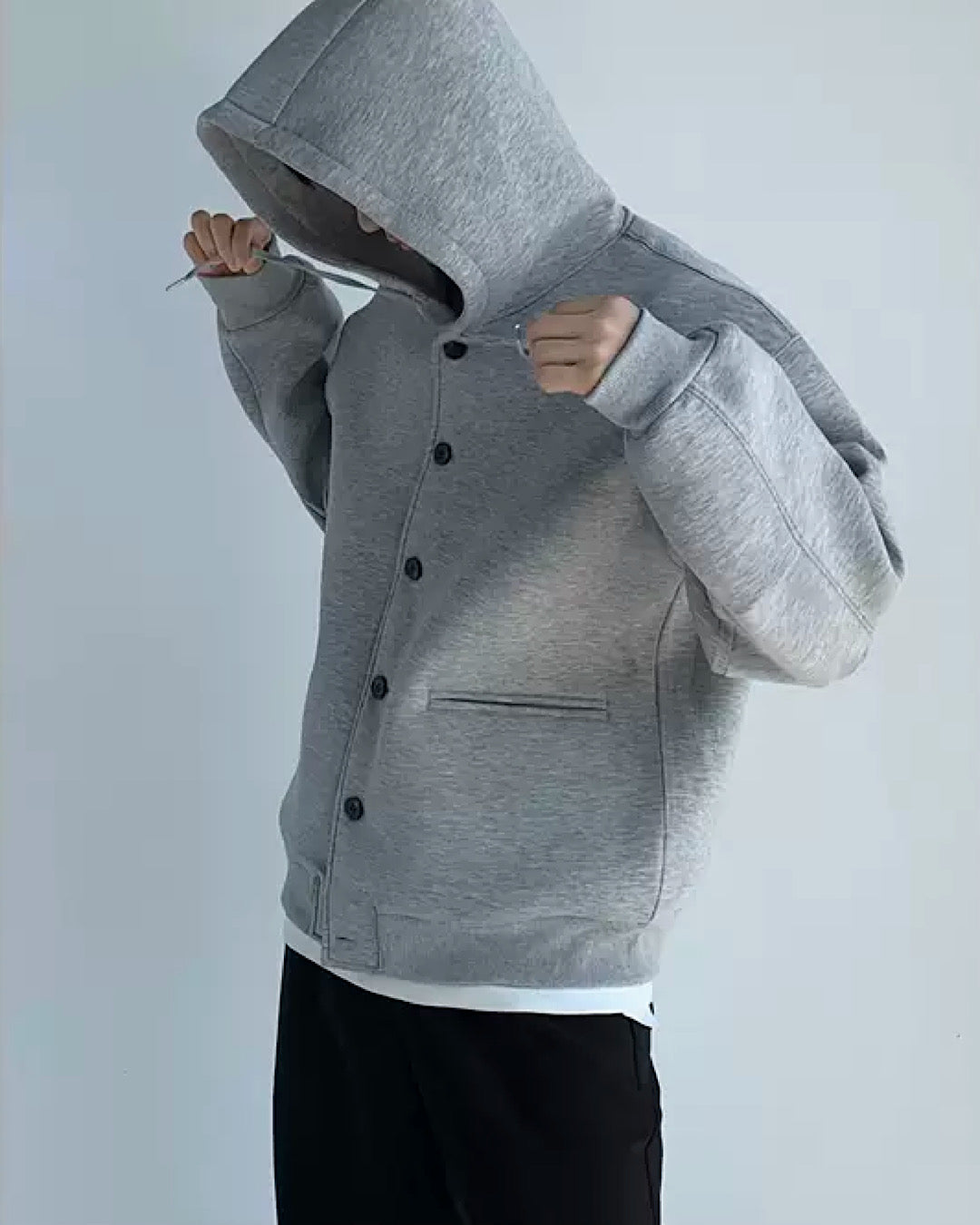 [QUANY] Globe Over Silhouette Hoodie QU0005