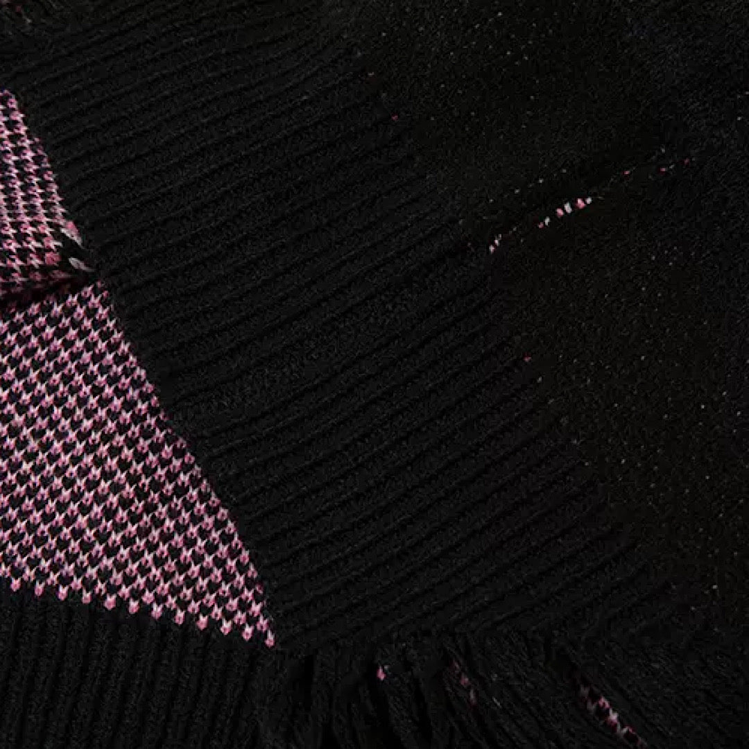 【NIHAOHAO】Colorline frayed damage knit  NH0003