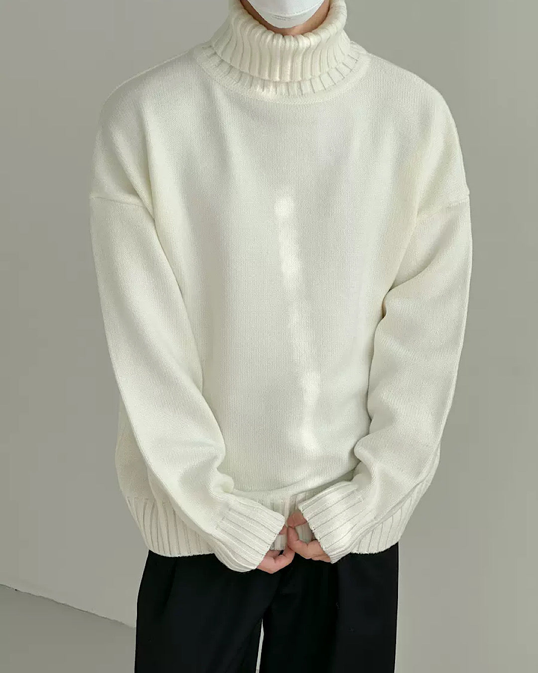 Simple Highneck Coloring Sweater HL2827