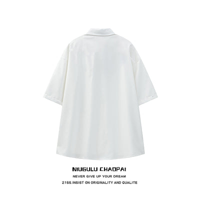 [NIUGULU] Stardust Zipper Natural Short and Long Shirt NG0006
